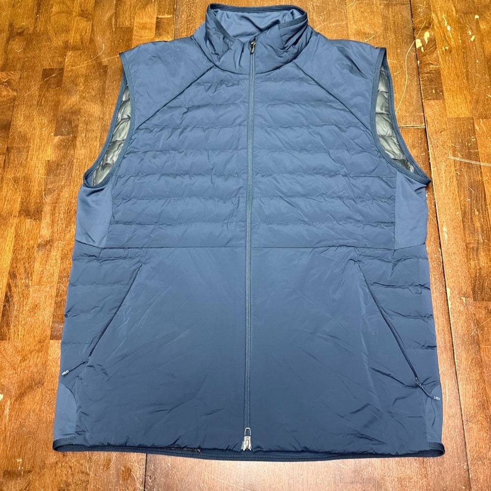 Lululemon Down For It All Vest Mens XL Navy Blue Quilted Primaloft Puffer M4AADS